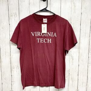 Vintage Soffee Top Unisex Medium Maroon Virginia Tech Graphic Crewneck Tee Shirt
